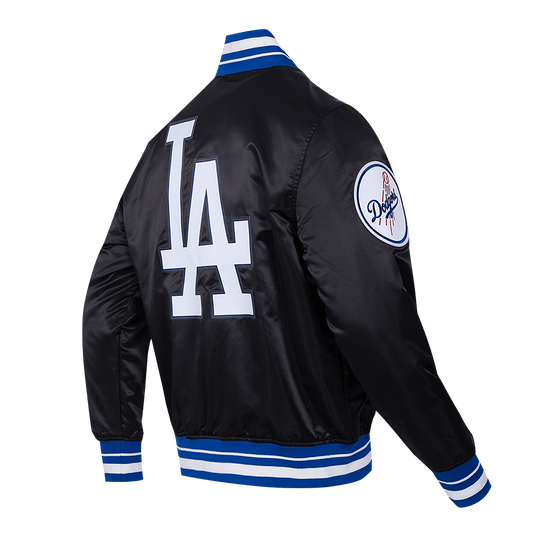 MLB LOS ANGELES DODGERS SCRIPT TAIL MEN'S SATIN JACKET