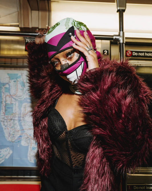 Sprayground Money Boy Ski Mask (Purple)