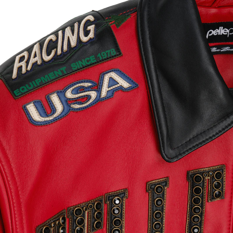 Pelle Pelle - Daytona Special Jacket - Cabernet / Black / Jet Green