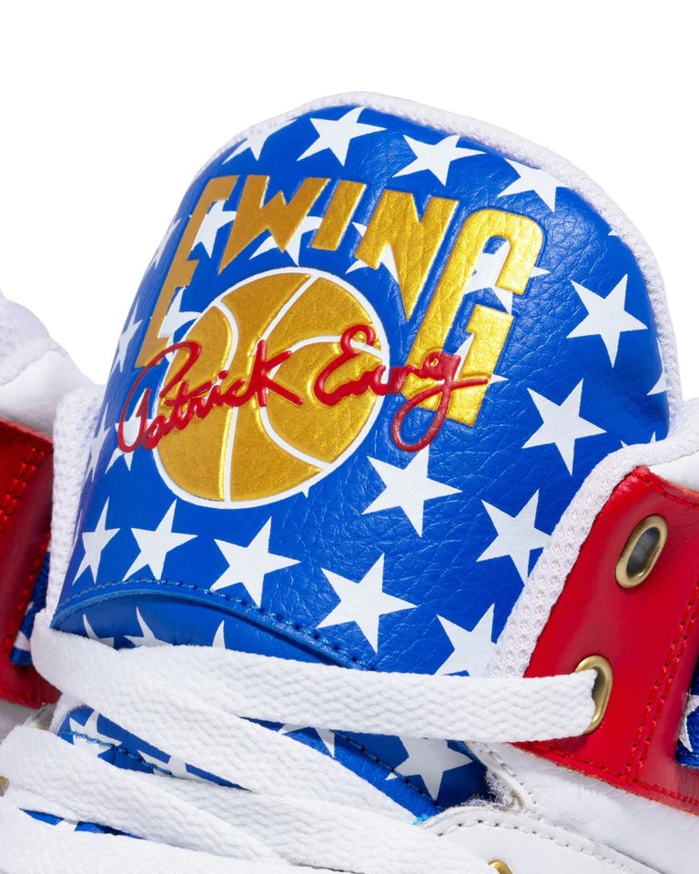 Ewing Athletics 33 HI White/Red/Blue/Gold USA