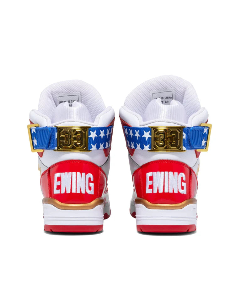 Ewing Athletics 33 HI White/Red/Blue/Gold USA