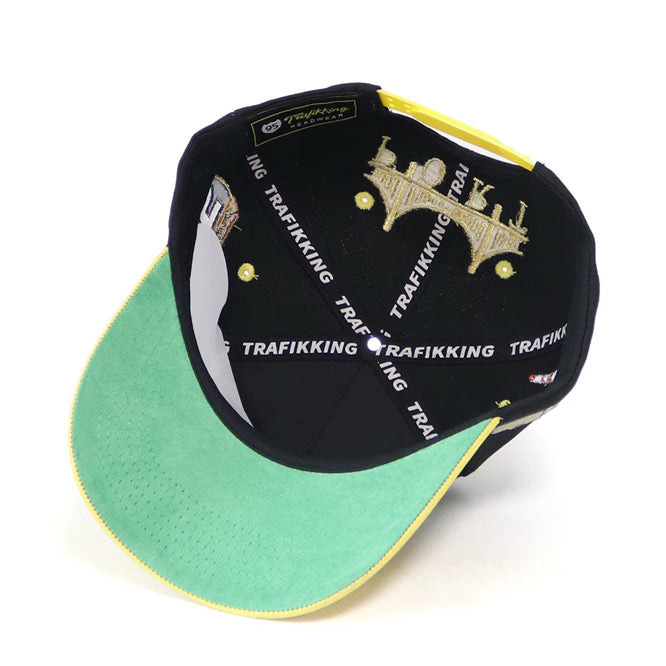 95 Trafikking Men's Snapback BPT Hat - Black/Yellow