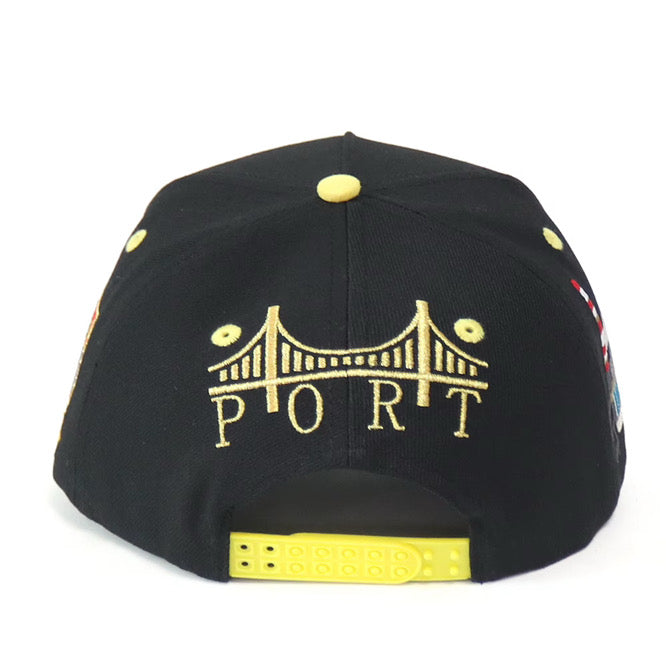 95 Trafikking Men's Snapback BPT Hat - Black/Yellow