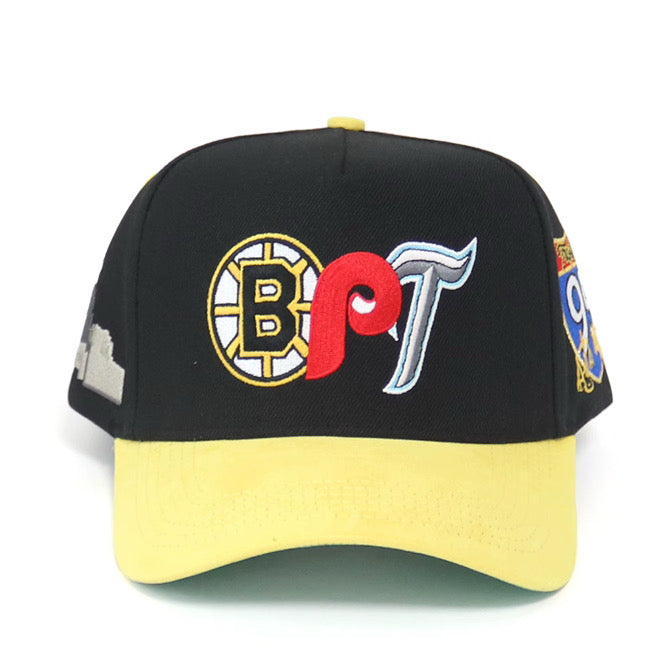 95 Trafikking Men's Snapback BPT Hat - Black/Yellow