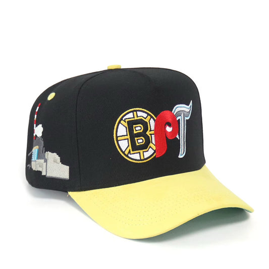 95 Trafikking Men's Snapback BPT Hat - Black/Yellow