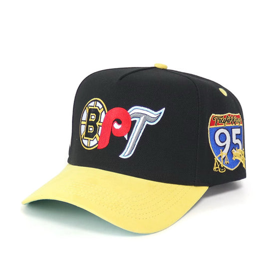 95 Trafikking Men's Snapback BPT Hat - Black/Yellow