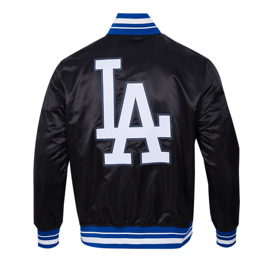 MLB LOS ANGELES DODGERS SCRIPT TAIL MEN'S SATIN JACKET
