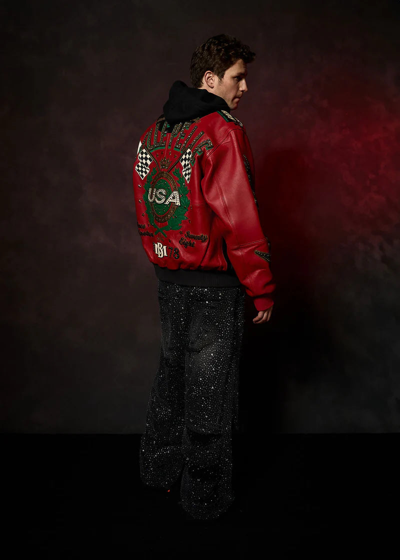 Pelle Pelle - Daytona Special Jacket - Cabernet / Black / Jet Green