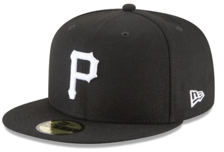 New Era 59Fifty Fitted - Pittsburgh Pirates Black and White Basic 59Fifty Fitted