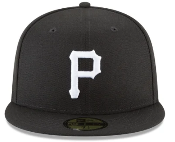 New Era 59Fifty Fitted - Pittsburgh Pirates Black and White Basic 59Fifty Fitted