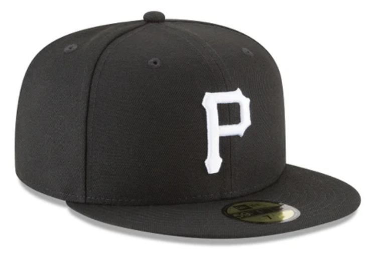 New Era 59Fifty Fitted - Pittsburgh Pirates Black and White Basic 59Fifty Fitted