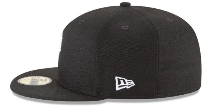 New Era 59Fifty Fitted - Pittsburgh Pirates Black and White Basic 59Fifty Fitted