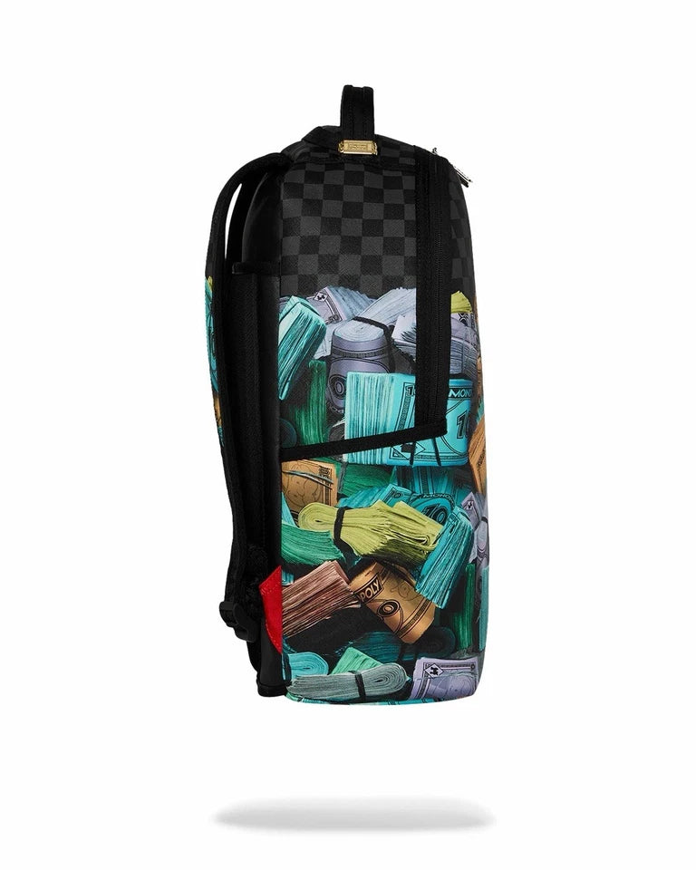 Sprayground Backpack Monopoly Money Stacks B8782