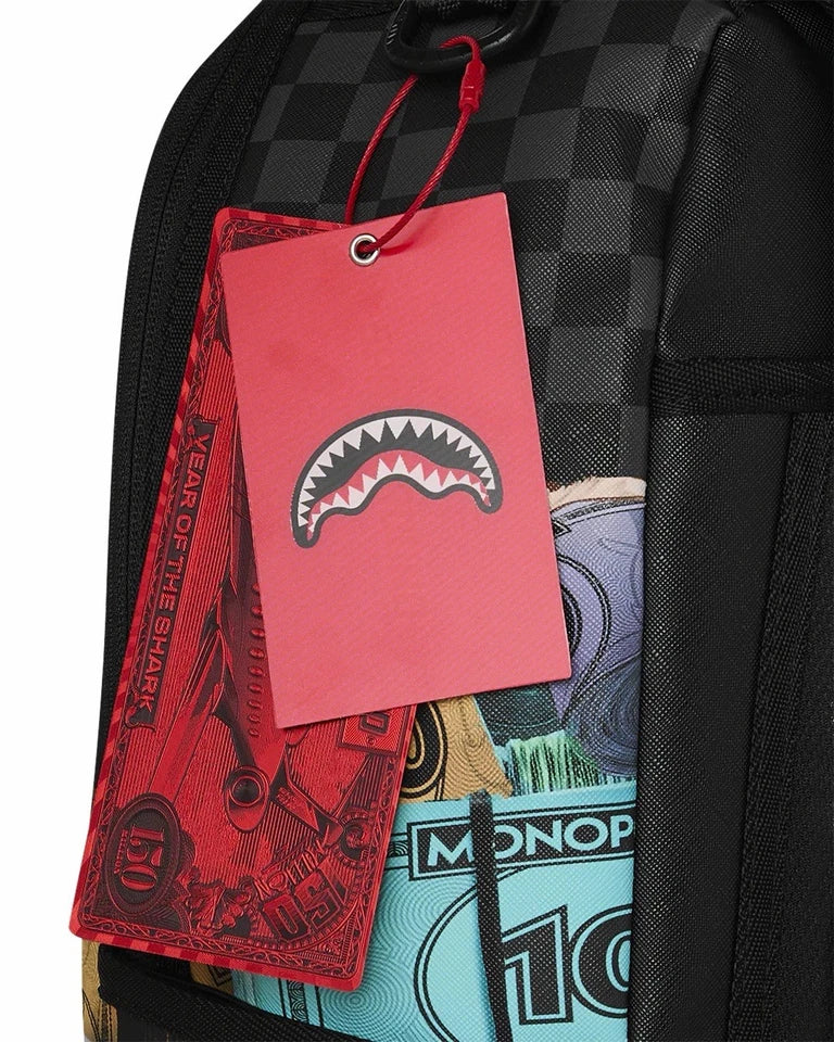Sprayground Backpack Monopoly Money Stacks B8782