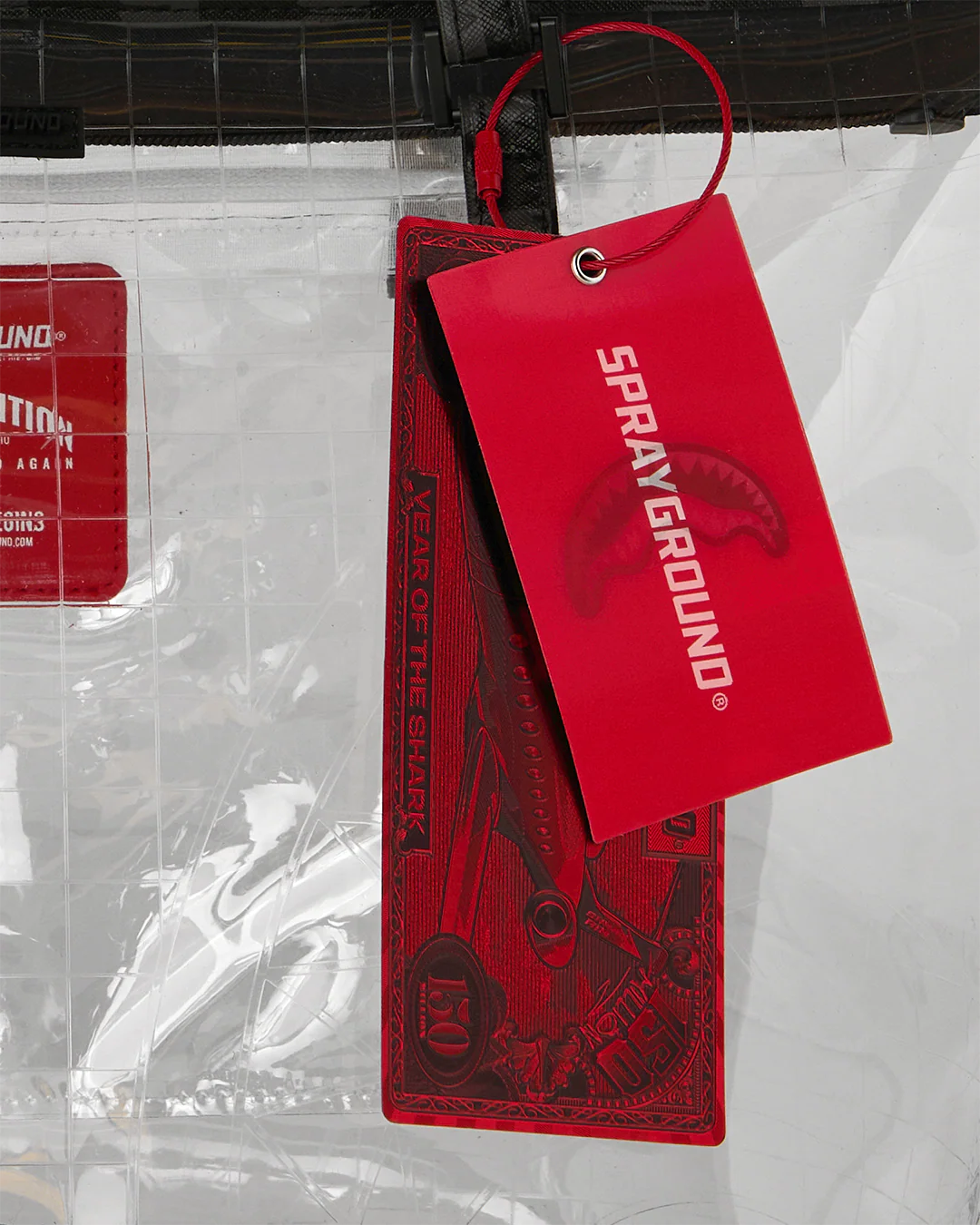 Sprayground - Fully Clear Sharks In Paris Tote